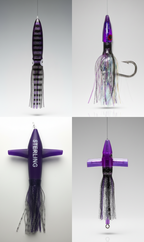 Materiales y acabados de los señuelos de pesca profesionales Tunaris para pesca deportiva extrema.