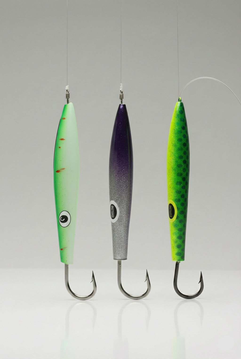 Conjunto de los mejores señuelos de pesca profesionales Cedar Marea Final: la pieza de captura con anzuelo para túnidos.
